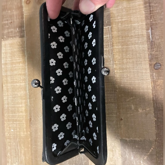 Disney Couture by Loop Mickey & Minnie Mouse Wallet Black & Blue Stripes - Picture 6 of 9